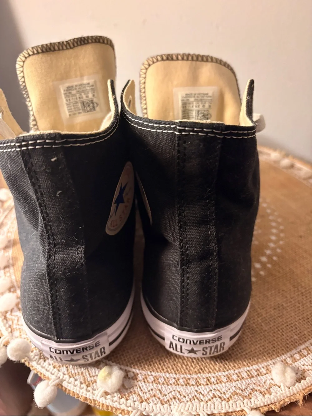 Converse Black and White High-Top All Star Sneakers